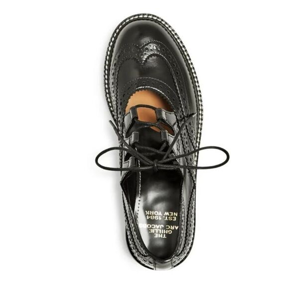 Marc Jacobs Ghillie Black Lace-Up Brogue Shoes - Picture 4 of 4